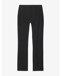 AllSaints - Roxanne Slim-Fit High-Rise Stretch Wool-Blend Trousers - Lyst