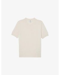 Reiss - Stevie Crewneck Short-Sleeve Cashmere T-Shirt - Lyst