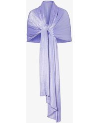 Pleats Please Issey Miyake - Basic Pleated Knitted Scarf - Lyst