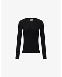 Citizens of Humanity - Bina Long-Sleeve Ribbed Knit Top - Lyst