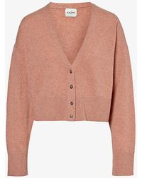 LeKasha - Cropped Relaxed-fit Organic-cashmere Cardigan - Lyst