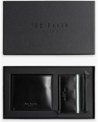 Ted Baker - Granony Leather Wallet And Card Holder Set - Lyst