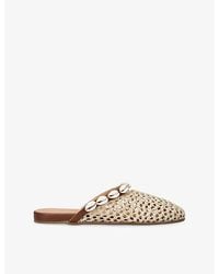 Ancient Greek Sandals - The Slipper Shells Raffia Mules - Lyst