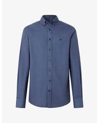Hackett - Tailored-Fit Garment-Dyed Cotton Oxford Shirt - Lyst