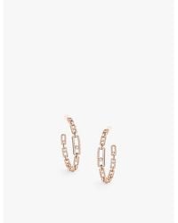 Messika - Move Link Medium 18Ct- And 2.12Ct Diamond Earrings - Lyst