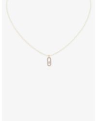 Messika - Cares 18Ct- And 0.09Ct Diamond Cord Necklace - Lyst