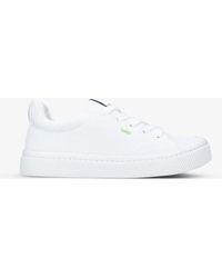 CARIUMA Ladies Ibi Low Bamboo-knit And Recycled-polyester Trainers - White