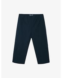 The White Company - Slim-Leg Mid-Rise Stretch-Cotton Capri Trousers - Lyst