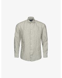 Eton - Striped Regular-fit Linen Shirt - Lyst