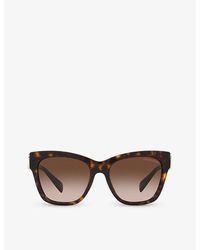 Michael Kors - Mk2182u Empire Butterfly-frame Tortoiseshell Acetate Sunglasses - Lyst