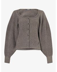 Jacquemus - The Sera Knitted Cardigan - Lyst