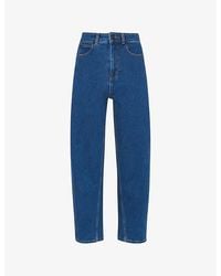 Whistles - Barrel High-Rise Straight-Leg Jeans - Lyst