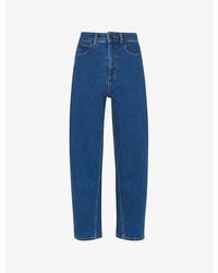 Whistles - Barrel High-Rise Straight-Leg Jeans - Lyst
