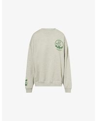 Damson Madder - Deli Dog Cotton-Jersey Sweatshirt - Lyst