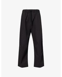 Simone Rocha - Knee Pleat Daisy Faux-Pearl Embellished Cotton Trousers - Lyst