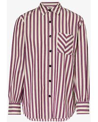 Rag & Bone - Maxine Striped Cotton Shirt - Lyst