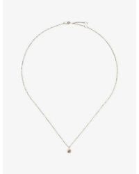 Missoma - Fine October Birthstone 18Ct And Peridot Pendant Necklace - Lyst