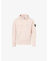 Stone Island - Brand-Badge Cotton Hoody - Lyst