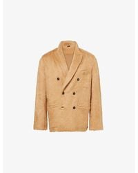 Tom Ford - Double-Breasted Relaxed-Fit Cashmere, Wool And Silk Jacket - Lyst