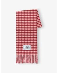 Marni - Double-Check Wool And Mohair-Blend Scarf - Lyst