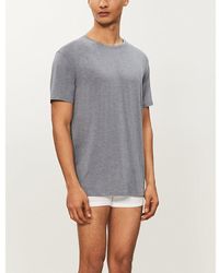 Derek Rose - Basel Crewneck Stretch-modal T-shirt - Lyst