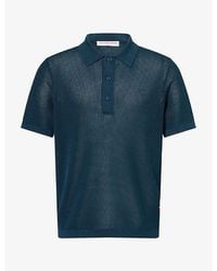 Orlebar Brown - Keeling Knitted Cotton-Blend Polo Shirt - Lyst