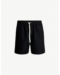 Polo Ralph Lauren - Mens Polo Black Traveller Logo-embroidered Swim Shorts Xxl - Lyst