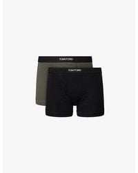 Tom Ford - Classic Pack Of Two Cotton-Jersey Boxer Briefs - Lyst