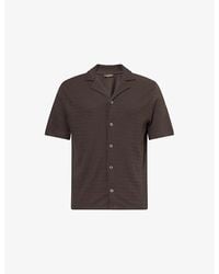 Oscar Jacobson - Kirk Textured Cotton-Knit Shirt - Lyst