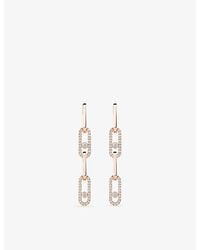 Messika - Move Link Convertible 18Ct And 1.70Ct Diamond Drop Earrings - Lyst