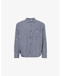 Obey - Check-Pattern Logo-Embroidered Cotton Shirt - Lyst
