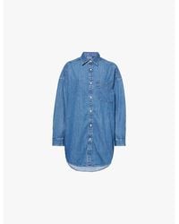 Polo Ralph Lauren - Oversized Patch-Pocket Denim-Chambray Shirt - Lyst