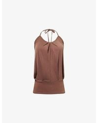 Belle Anna - Coin Halterneck Jersey Top - Lyst