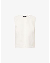Theory - Sleeveless Cotton Shell Top - Lyst