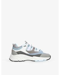 Cleens - Aero Runner Leather, Suede And Mesh Trainers - Lyst
