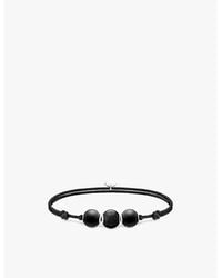 Thomas Sabo - Karma Secret 925 Sterling- And Obsidian Beaded Bracelet - Lyst