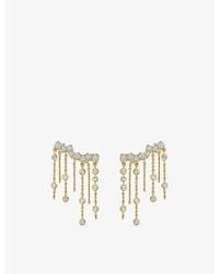 Astley Clarke - Asteri 14Ct- And 0.84Ct Lab-Grown Diamond Chain Crawler Earrings - Lyst