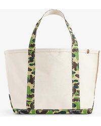 SAINT Mxxxxxx - X A Bathing Ape Brand-embroidered Cotton Tote Bag - Lyst