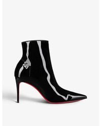 Christian Louboutin - Sporty Kate 85 Booty Patent-leather Heeled Ankle Boots - Lyst