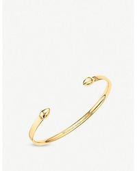Monica Vinader - Fiji 18Ct- Vermeil Small Cuff Bracelet - Lyst