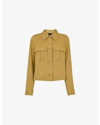 Whistles - Abby Patch-Pocket Regular-Fit Linen Jacket - Lyst