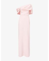 Carolina Herrera - Sofia Off-Shoulder Woven Maxi Dress - Lyst
