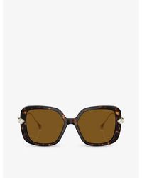 Swarovski - Sk6011 Square-frame Tortoiseshell Acetate Sunglasses - Lyst
