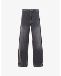 Seventh - 440 Bermuda Wide-Leg Denim Jeans - Lyst