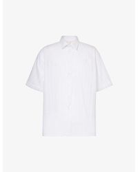 Givenchy - Brand-embroidered Patch-pocket Relaxed-fit Cotton Shirt - Lyst