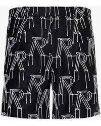 Represent - Brand-embroidered Mid-rise Cotton Shorts X - Lyst