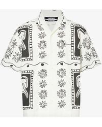 Jacquemus - La Chemise Abstract-print Boxy-fit Linen Shirt - Lyst