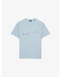 The Kooples - Slogan-Print Regular-Fit Cotton T-Shirt - Lyst