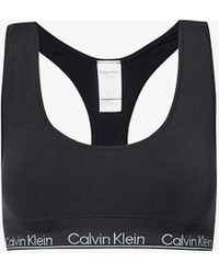 Calvin Klein - Modern Logo-print Stretch-woven Bra - Lyst