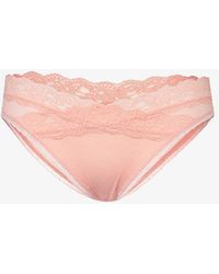 Passionata - Brooklyn Mid-rise Stretch-lace Thong - Lyst